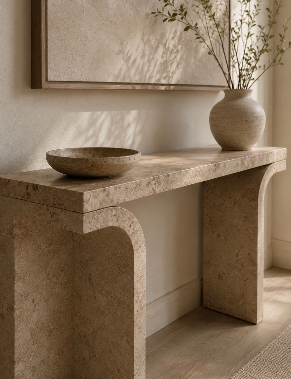 Vivian stone console table