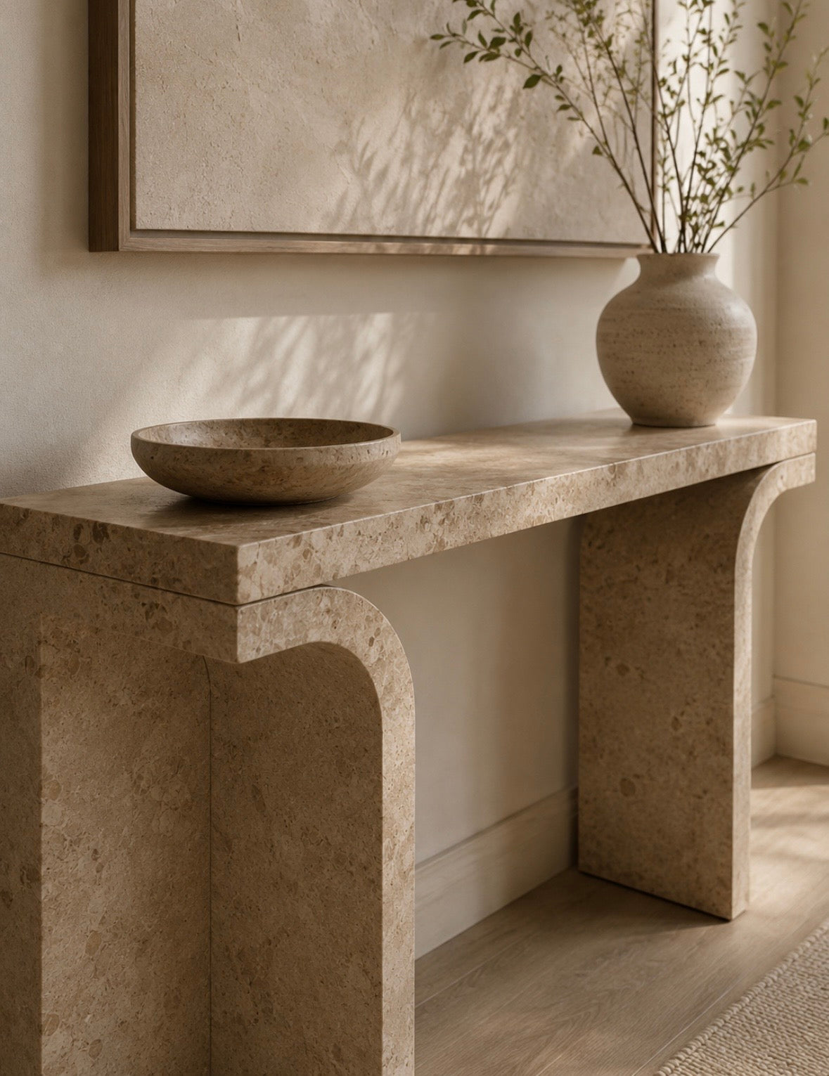 Vivian stone console table