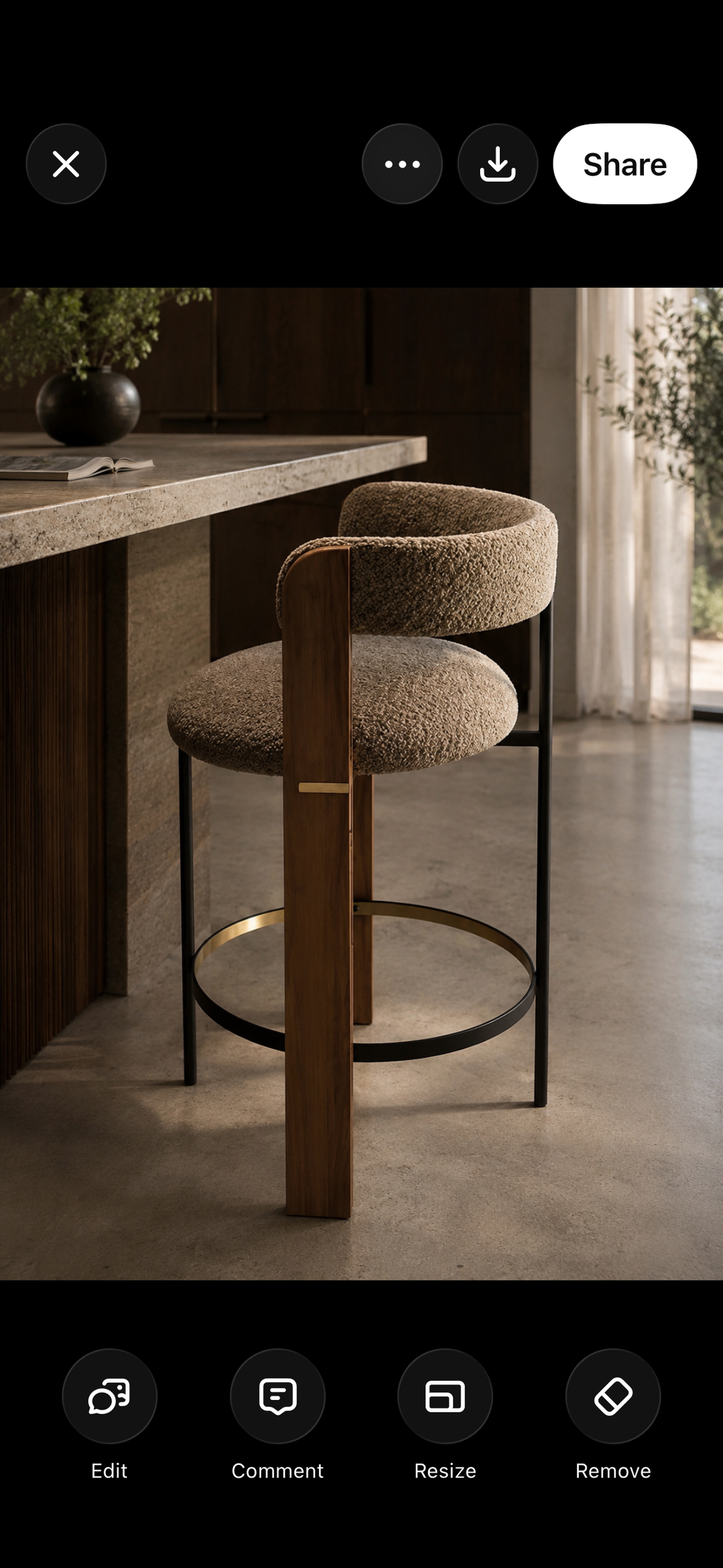Amberlight bar chair