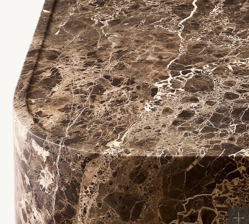 Emperador marble coffee table
