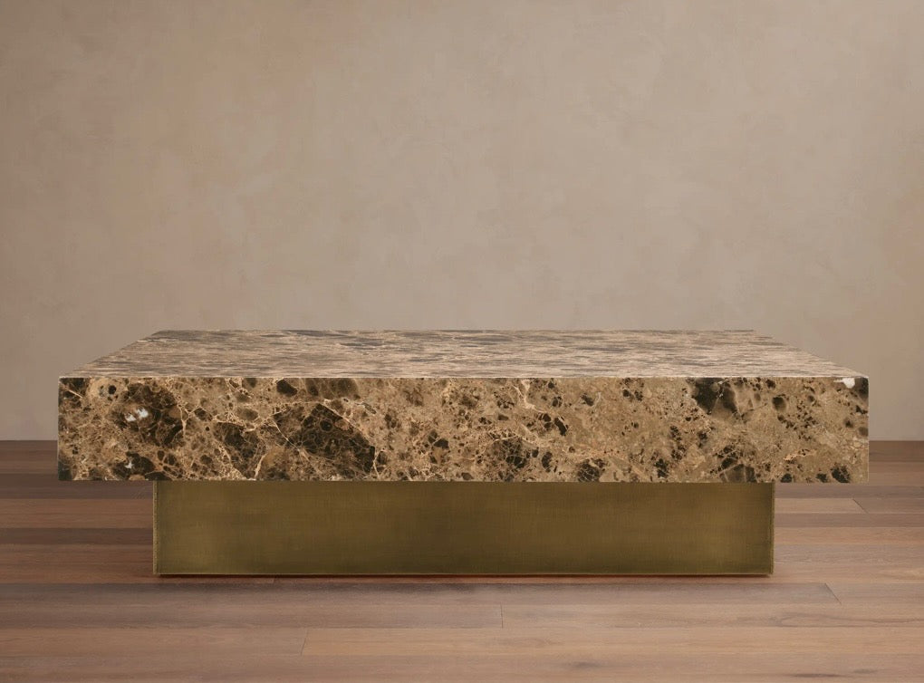 Emperador marble coffee table