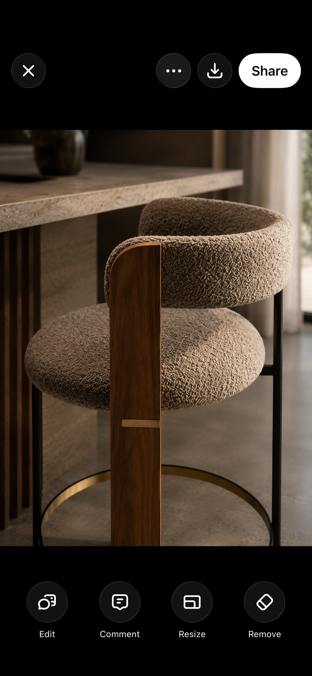 Amberlight bar chair
