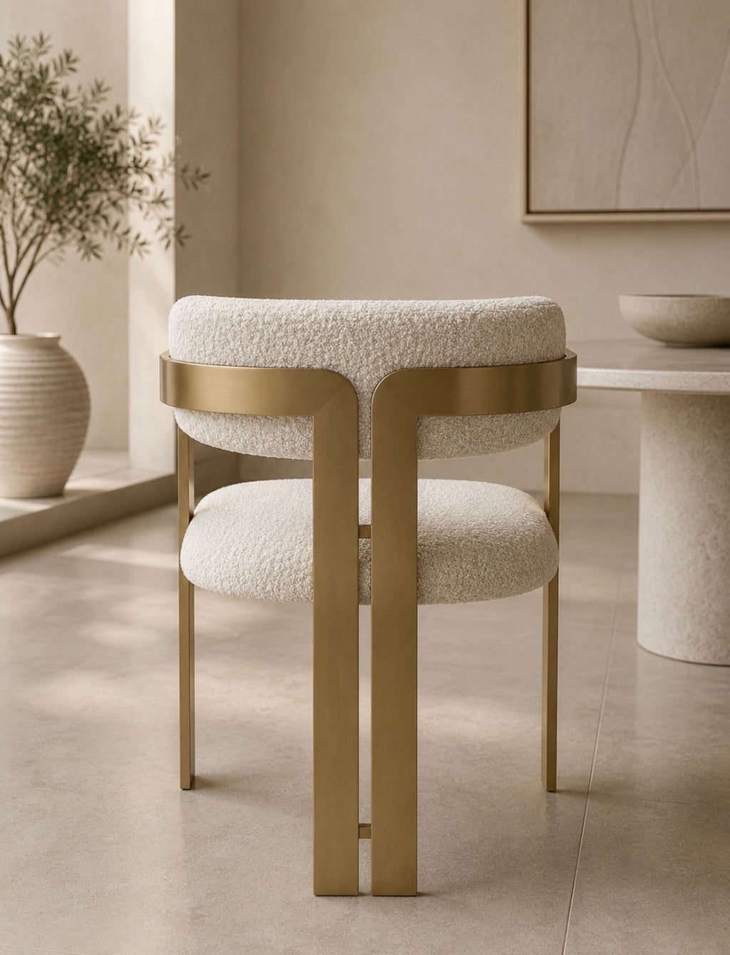 Golden Frame Amber Chair