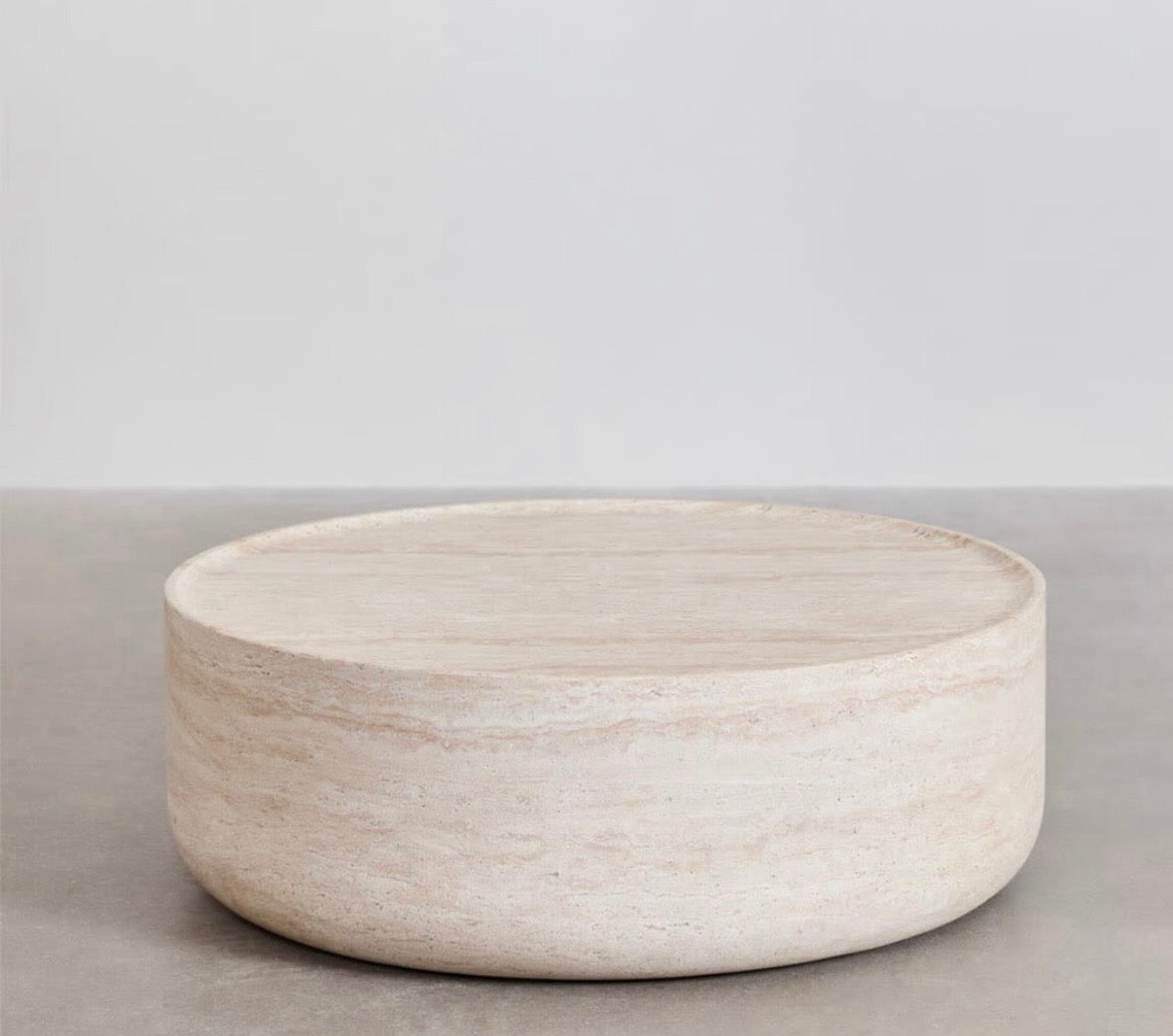 Travertine despete coffee table