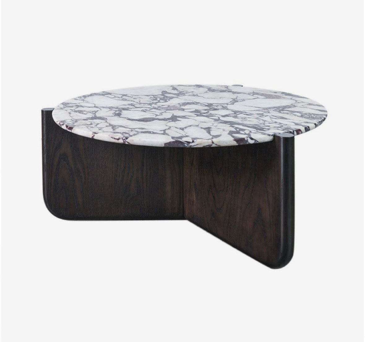 Colour block wooden viola coffee table