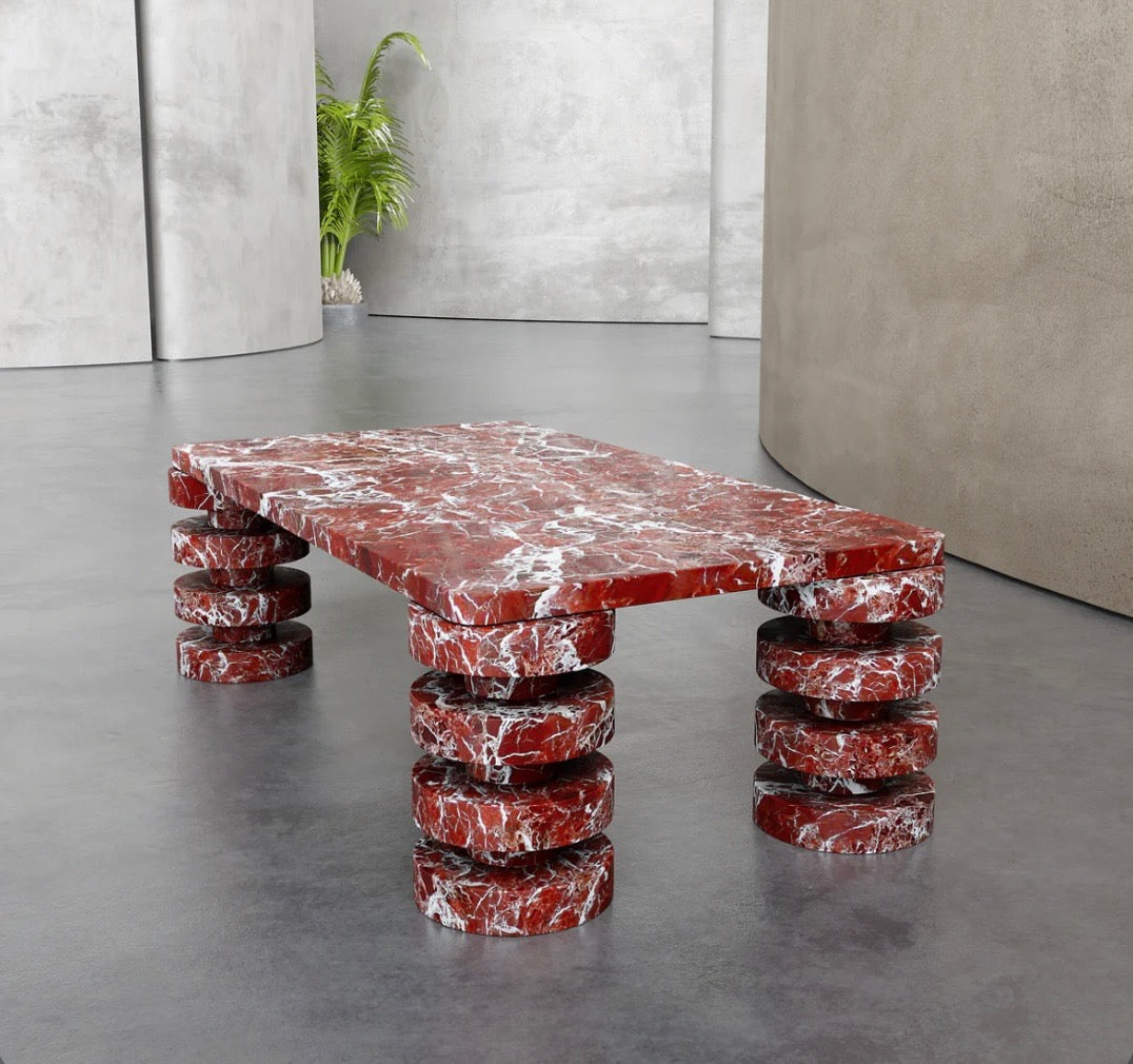 Rossa marble coffee table