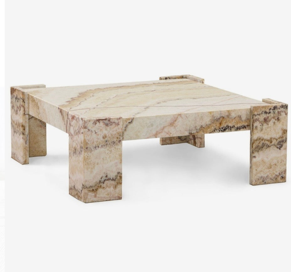 Onyx stone coffee table