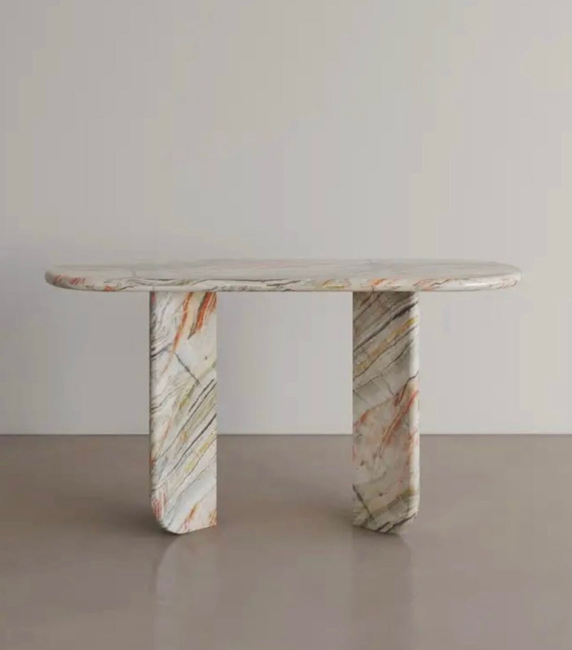 Shellbar onyx console table