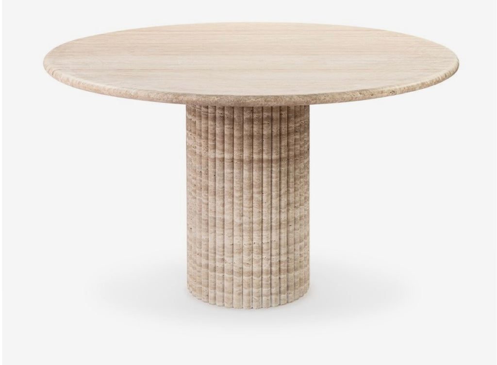 Travertine Soirée dinning table