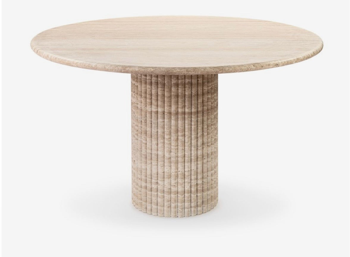 Travertine Soirée dinning table
