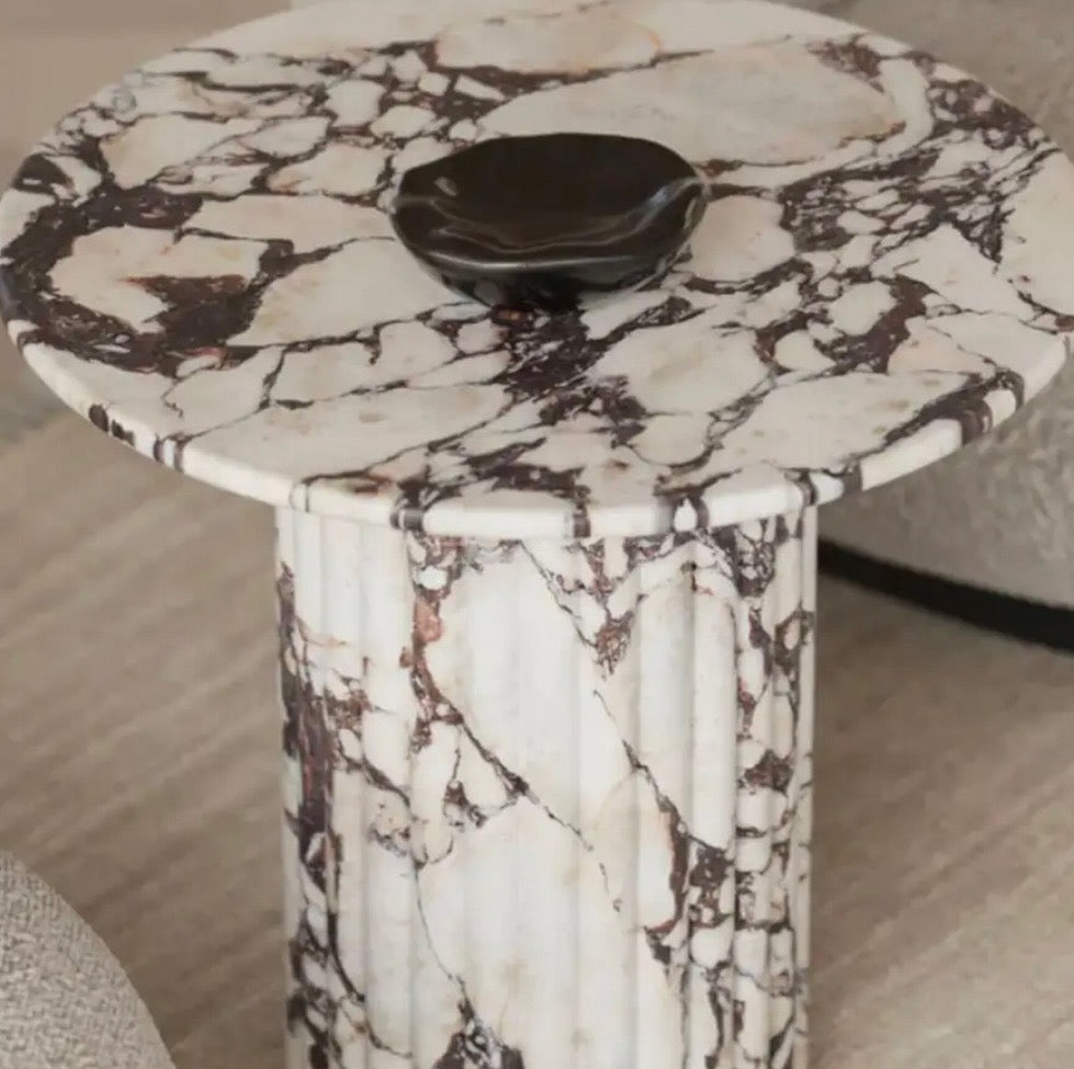 Amber side table
