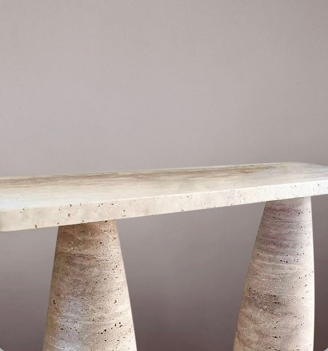 Vienna travertine console table
