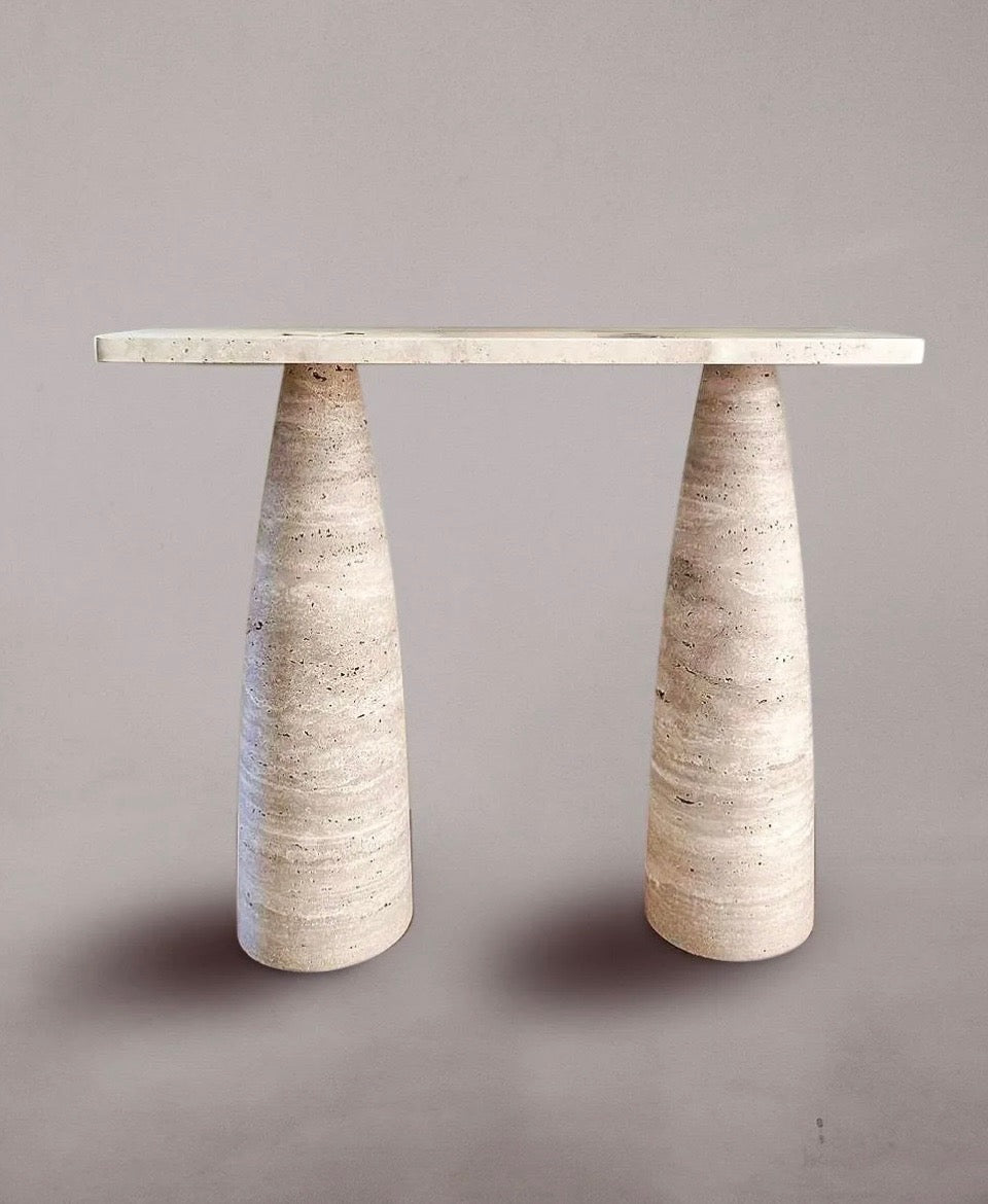 Vienna travertine console table