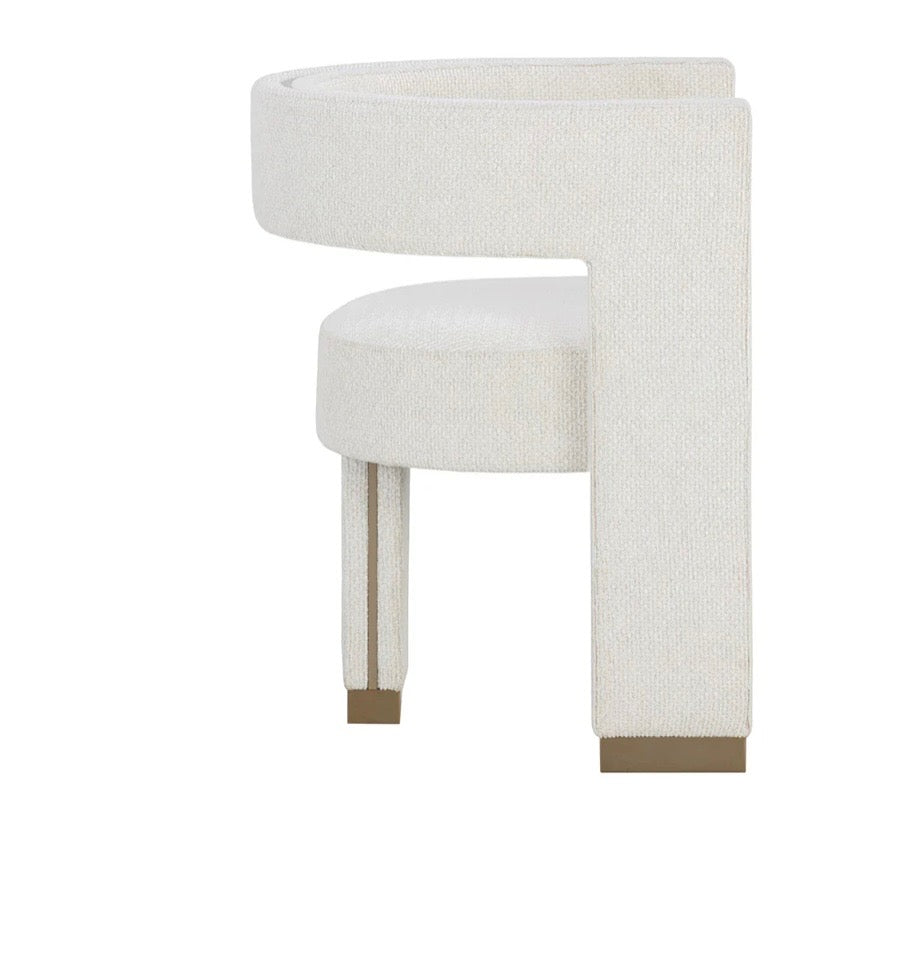 Luxe linen dinning chair