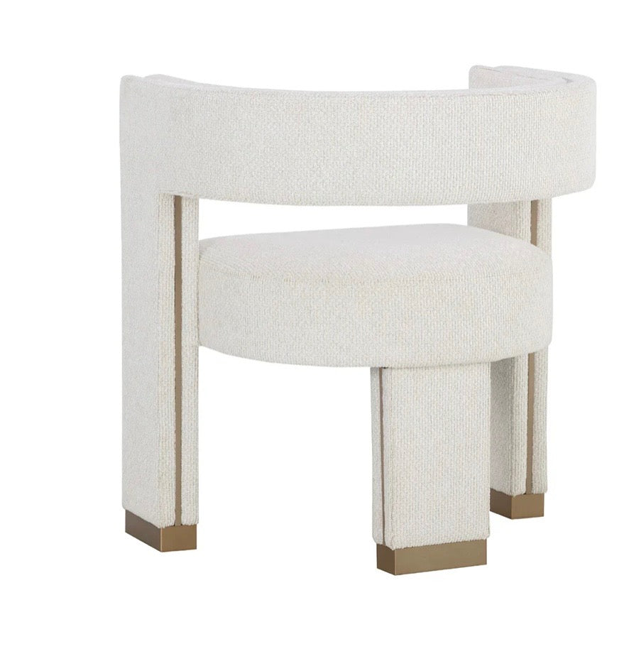 Luxe linen dinning chair