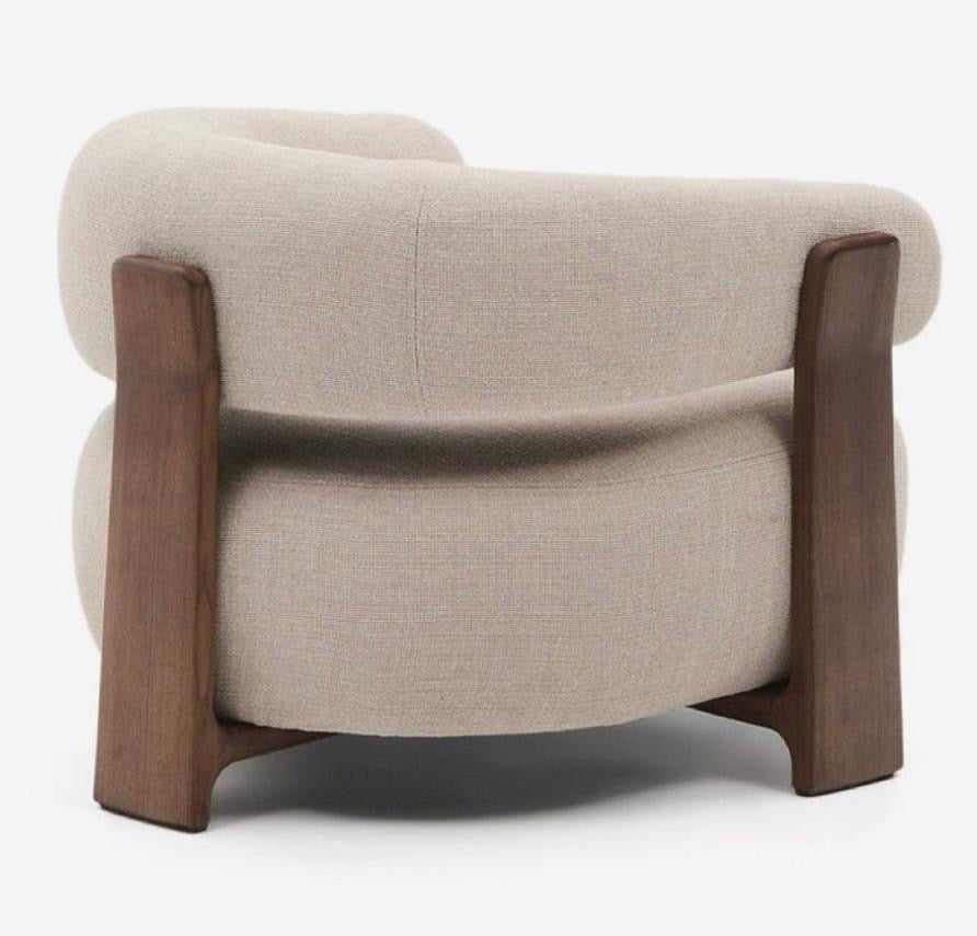 Linen Swivel Occasional Chair