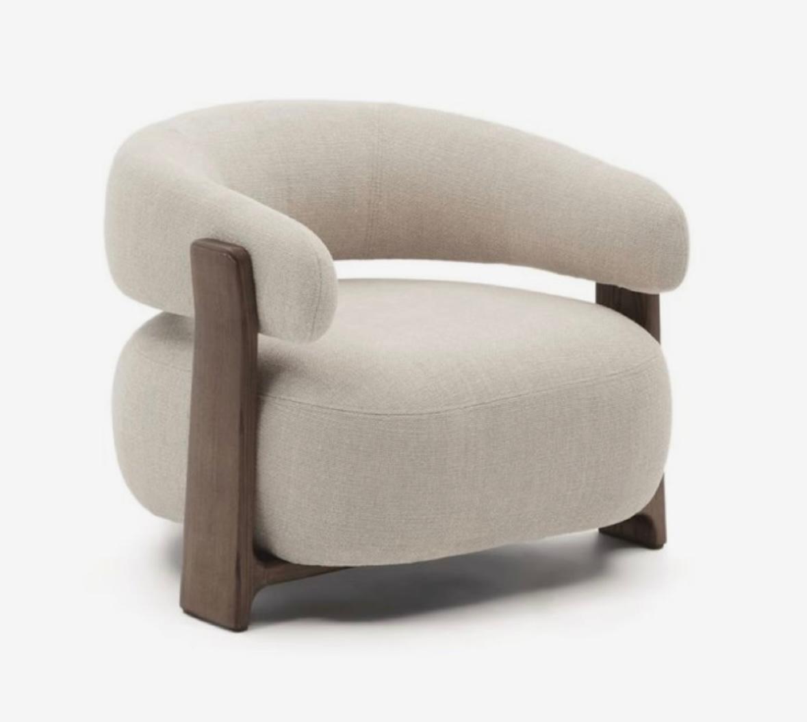 Linen Swivel Occasional Chair