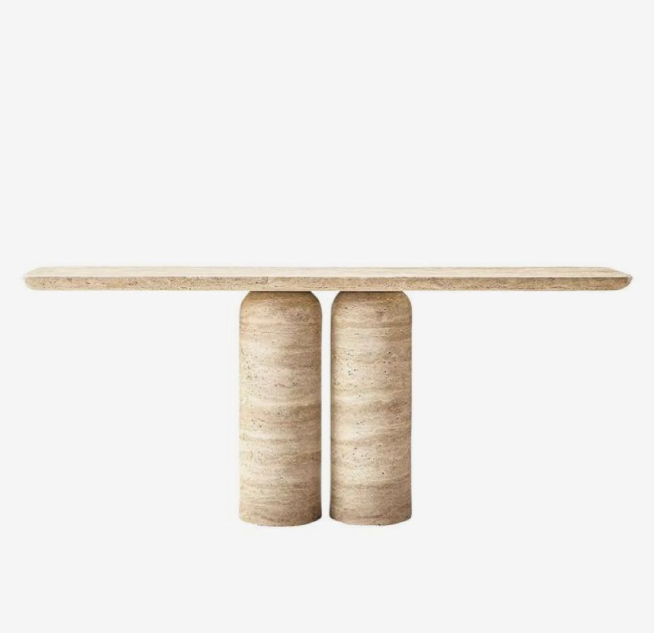 Arabescato Marble Console Table